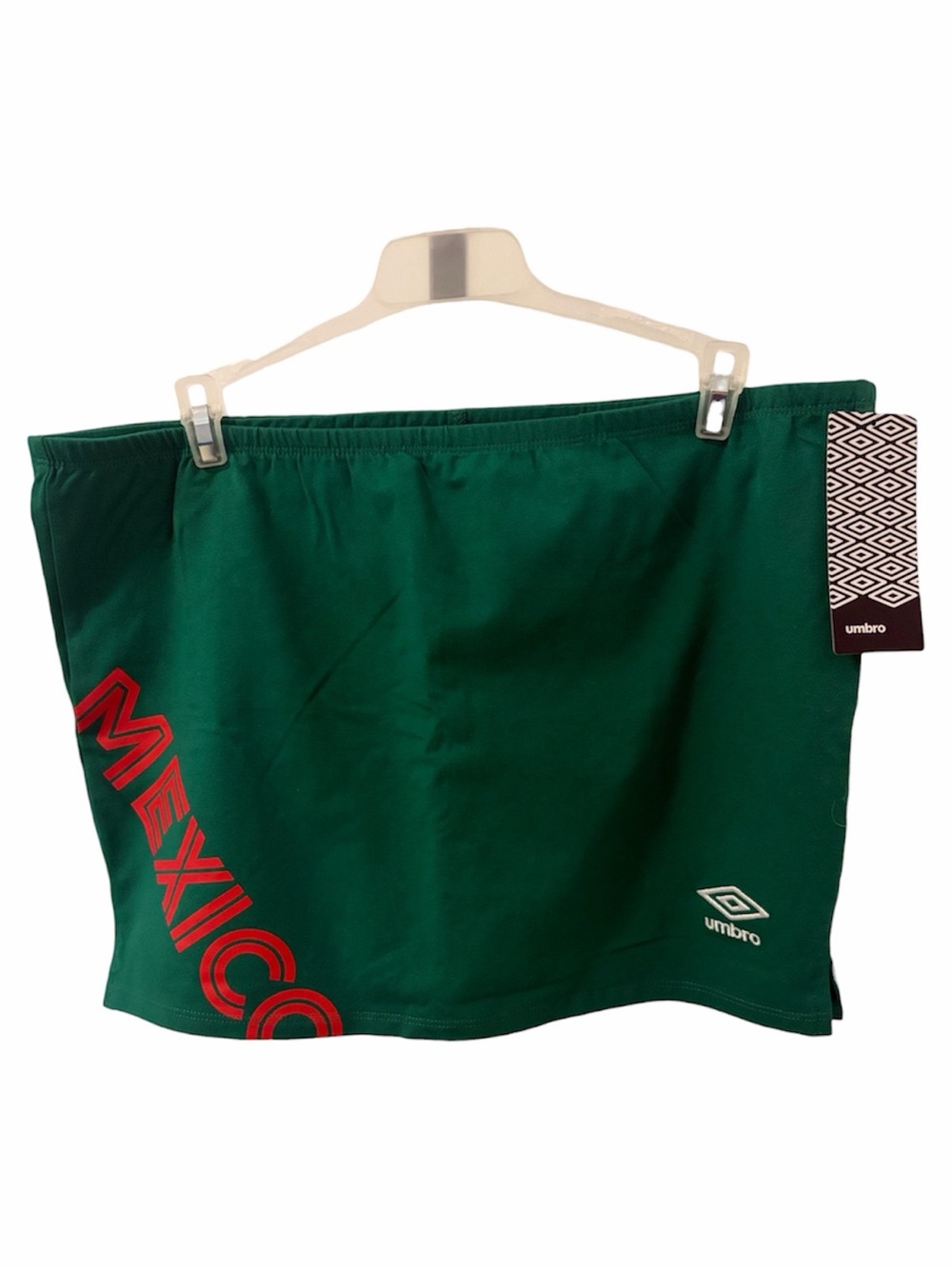Umbro Green Mexico Soccer World Cup Mini Skort Women's XL NWT